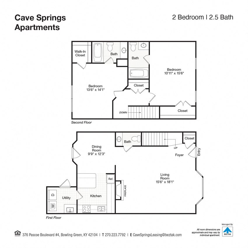 Two Bedroom 2.5 Bathroom